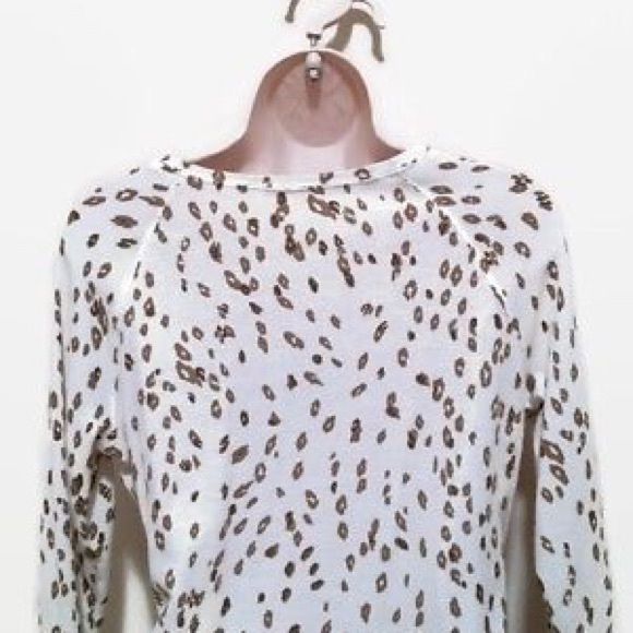 Ruby Rd. Medium Waffle Knit Animal Print Top - Picture 2 of 6